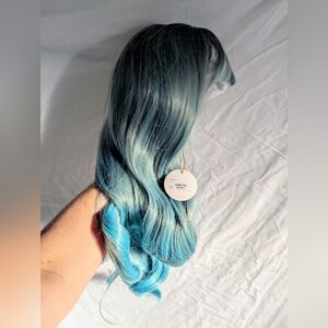 NWT Smilco Women's Wig, Bangs, Blue Waves